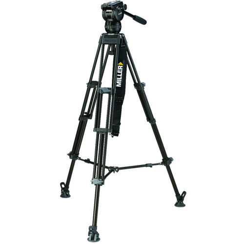 Miller CX6 Fluid Head with Toggle 75 2-Stage Alloy Tripod System (Ground-Level Spreader)
