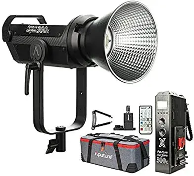 Aputure Light Storm LS300X LED Light Kit with V-Mount Battery Plate