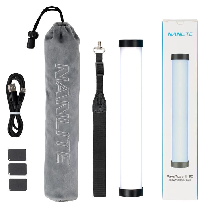 Nanlite PavoTube 6C 10" RGBWW LED Tube with Battery
