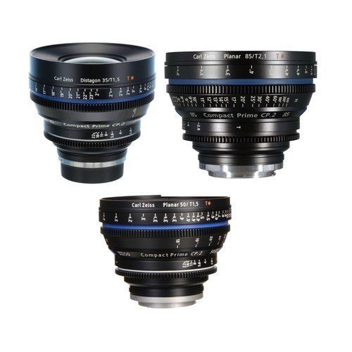 ZEISS Compact Prime CP.2 (Kit) 35mm , 50mm, 85mm